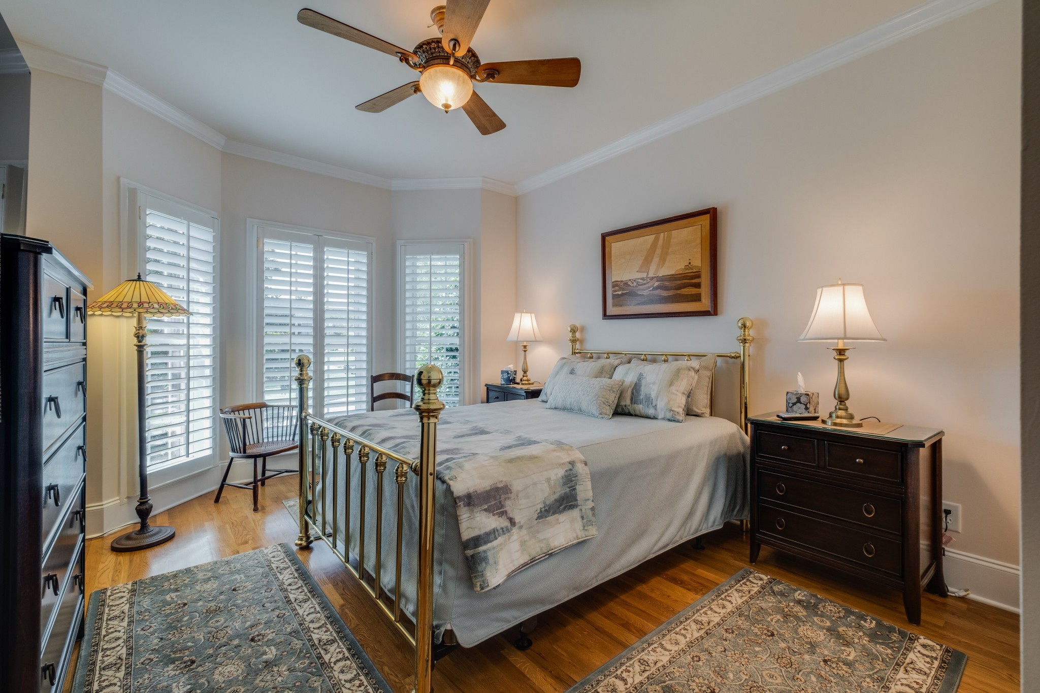 423 Ridgecrest Lane Lebanon, TN 37087 - Photo 28 of 50 a bedroom with a bed and a chandelier