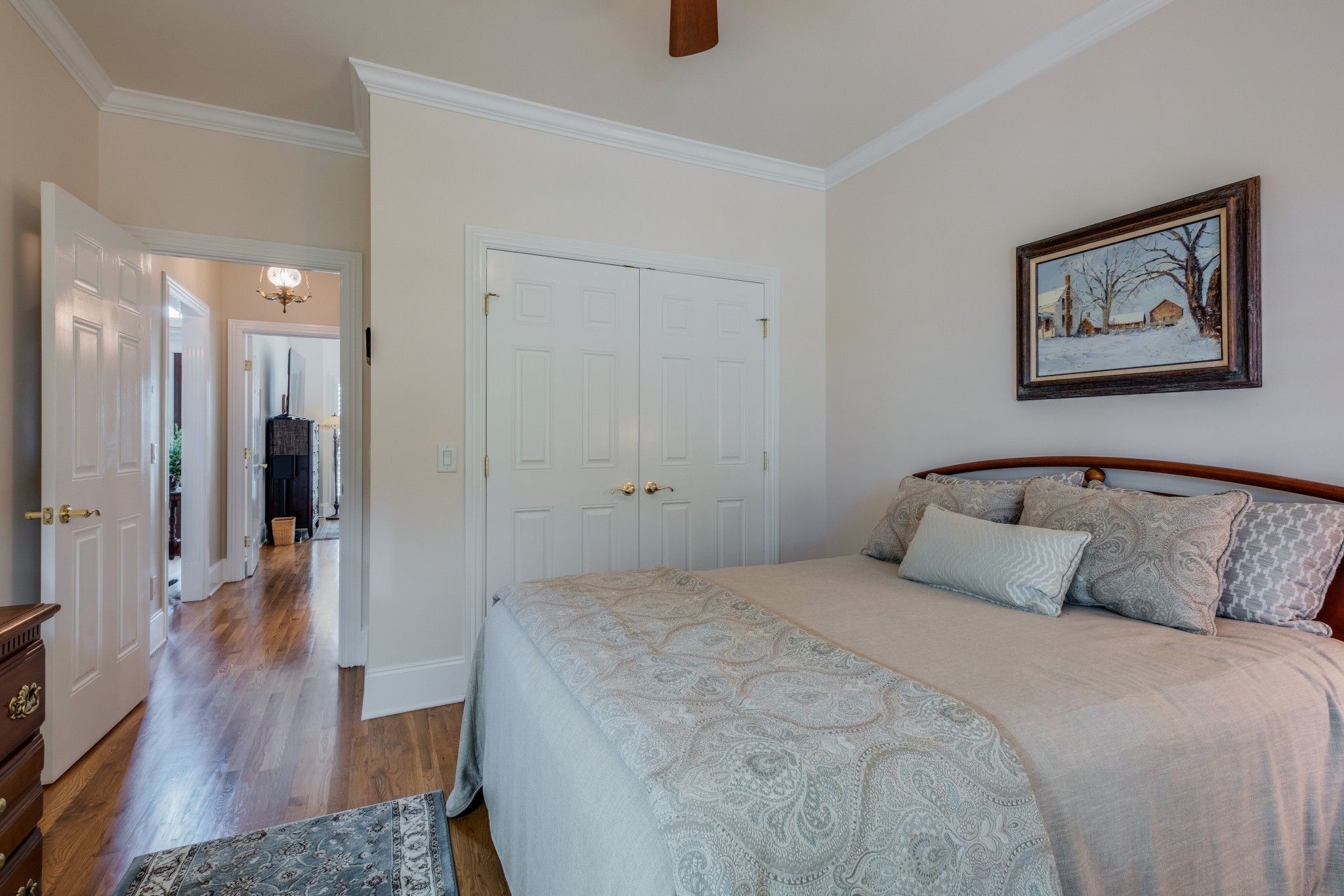 423 Ridgecrest Lane Lebanon, TN 37087 - Photo 32 of 50 a bedroom with a bed and a painting on the wall