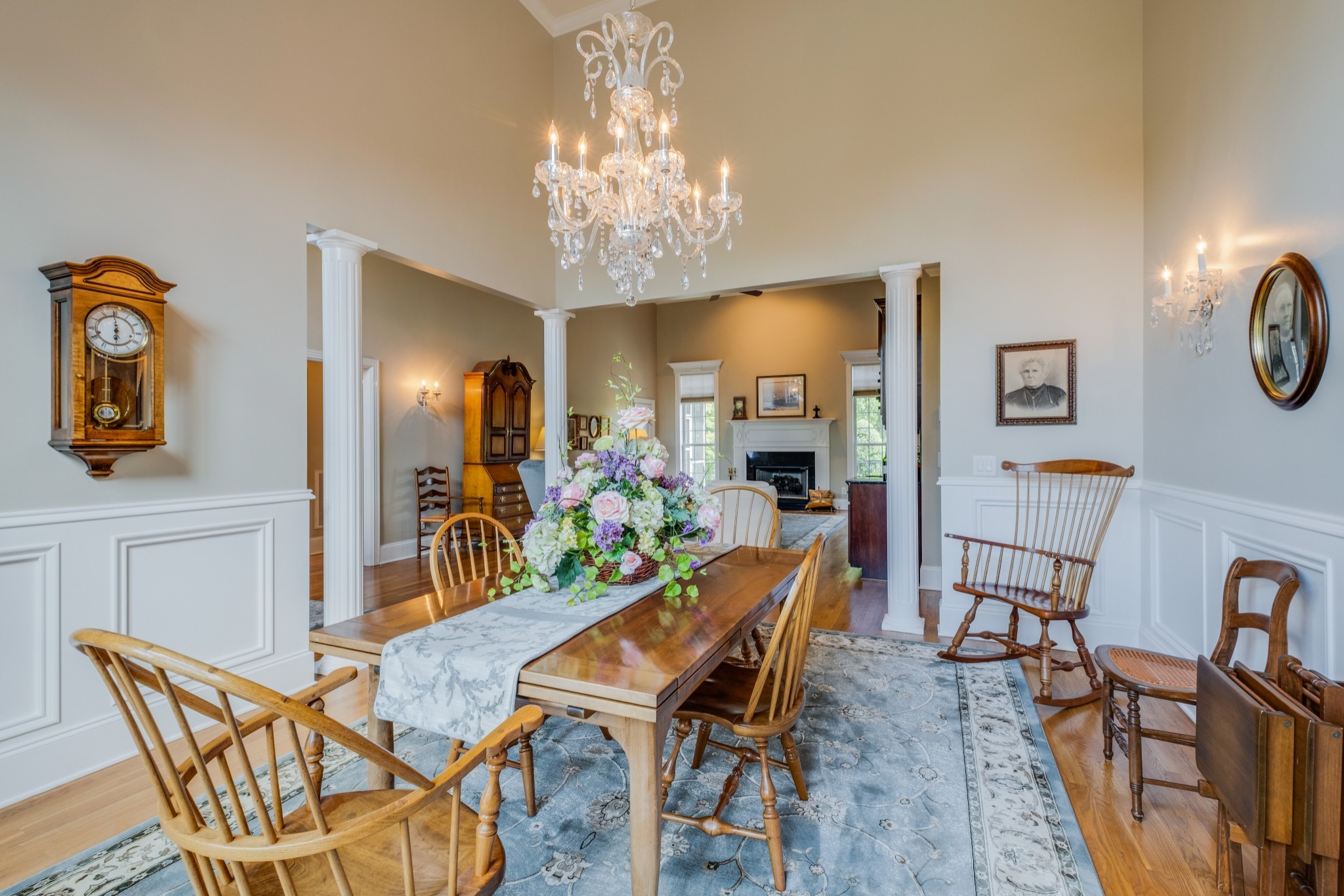 423 Ridgecrest Lane Lebanon, TN 37087 - Photo 9 of 50 a view of a dining room with furniture and chandelier