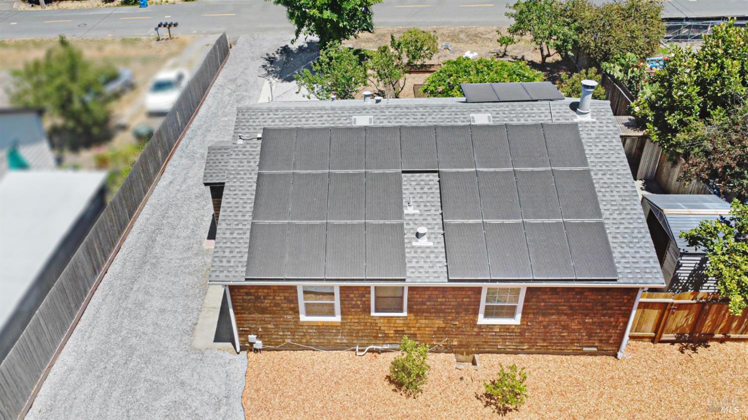 866 Yuba Drive Santa Rosa, CA 95407 - Photo 27 of 73 AERIAL VIEW OF SOLAR PANELS FOR 866 YUBA DRIVE