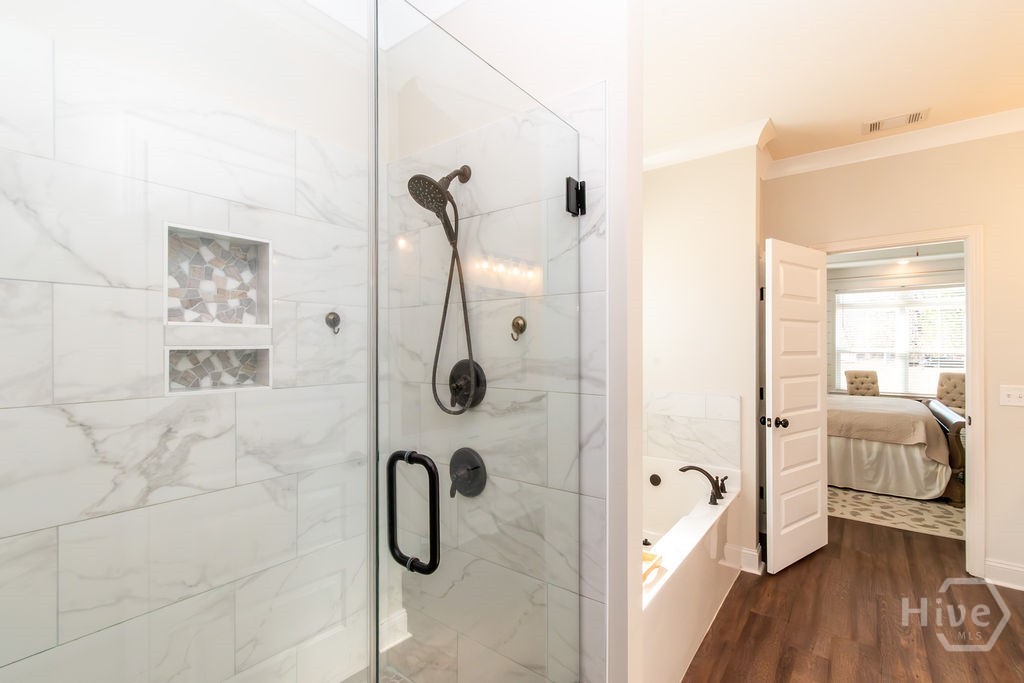 1355 Old Louisville Road Guyton, GA 31312 - Photo 24 of 43 Tile Shower with additional Rain Shower Head