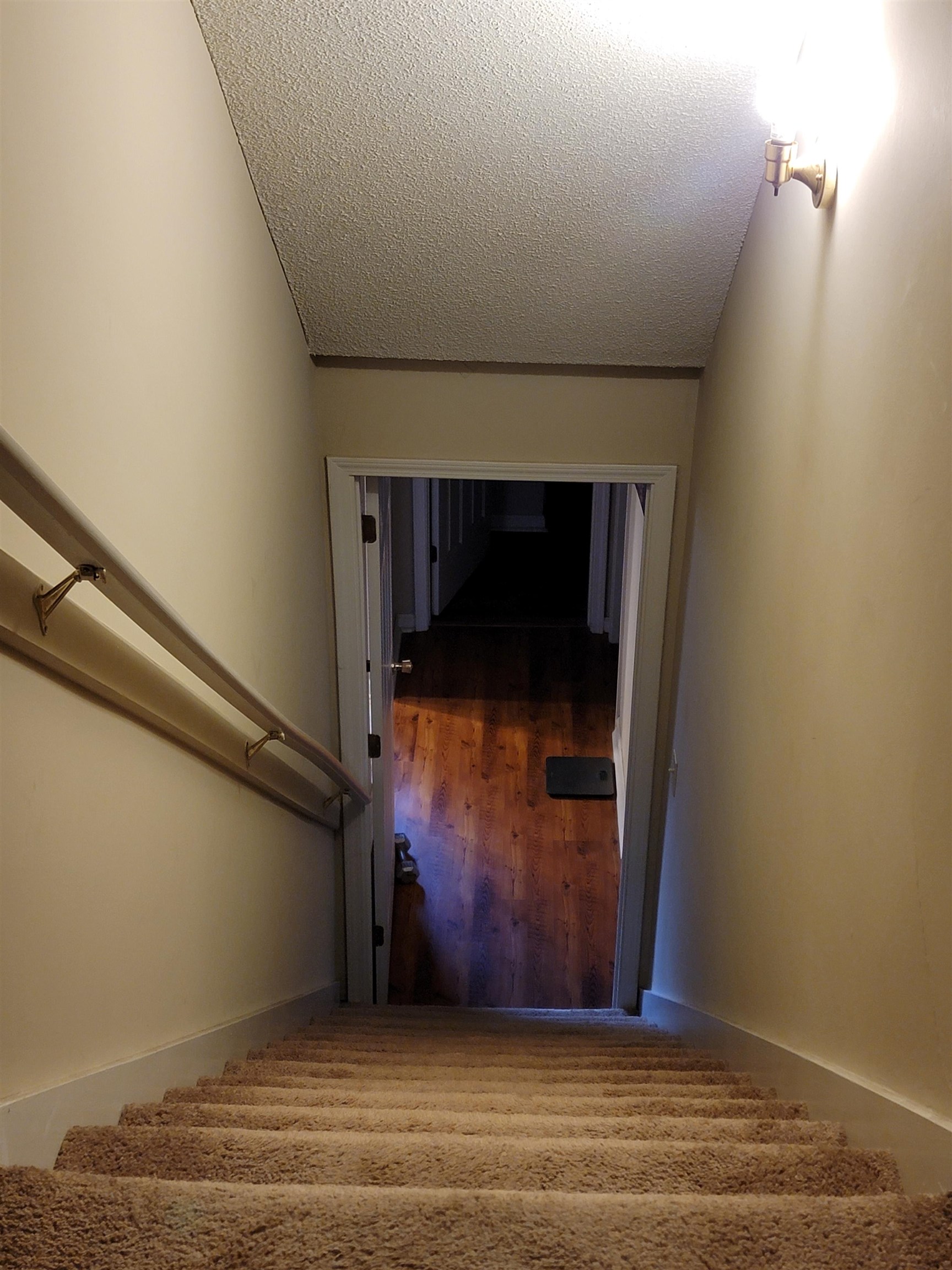 7926 Macon Road Cordova, TN 38018 - Photo 5 of 15 Stairway with a textured ceiling and baseboards