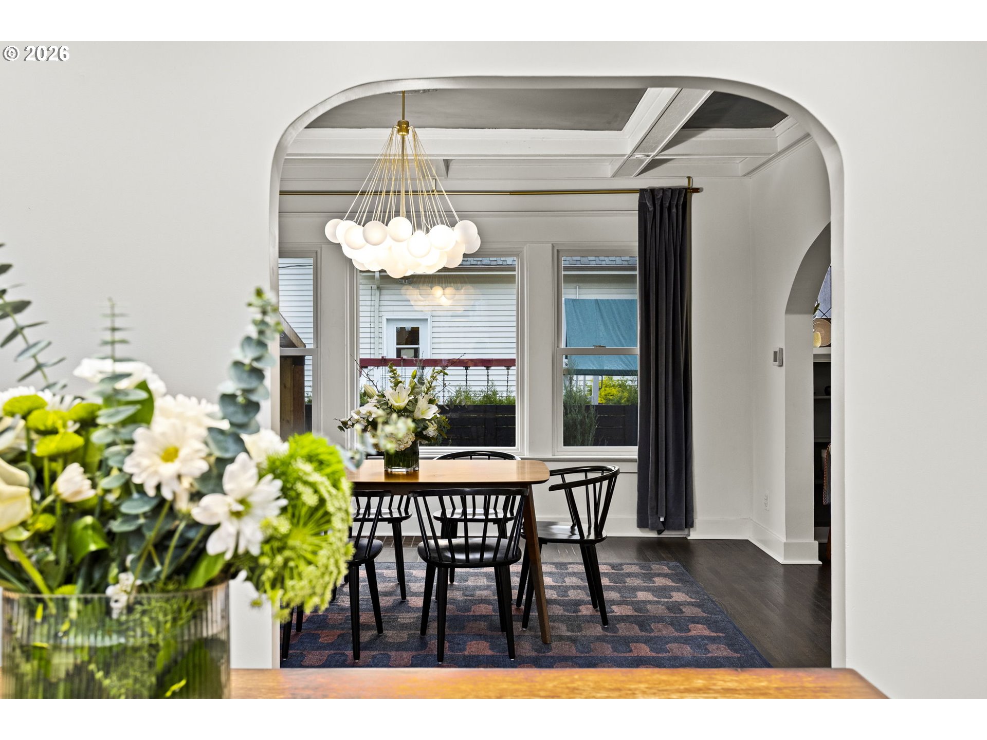 7123 Southeast Rhone Street Portland, OR 97206 - Photo 16 of 48 a view of a dining room with furniture