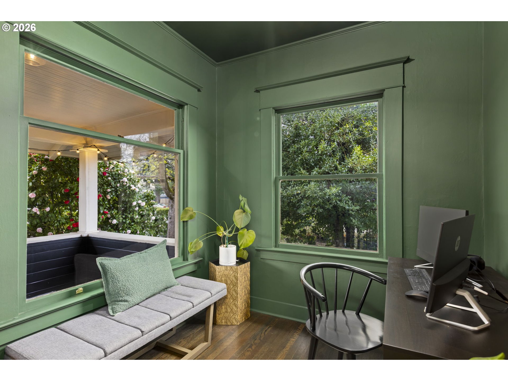 7123 Southeast Rhone Street Portland, OR 97206 - Photo 22 of 48 a view of a living room and a porch