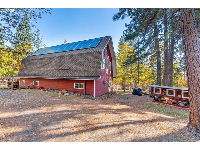 a view of a house with a patio