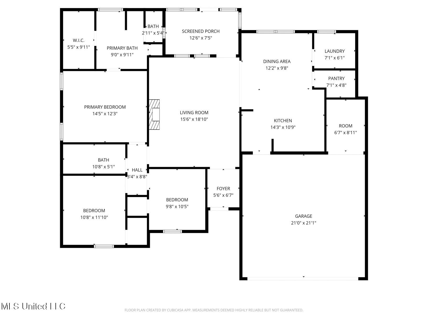 107 Kings Crossing Canton, MS 39046 - Photo 27 of 27 107 Kings Crossing floorplan-1
