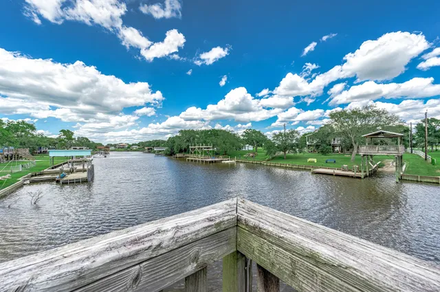 a view of a lake from a balcony