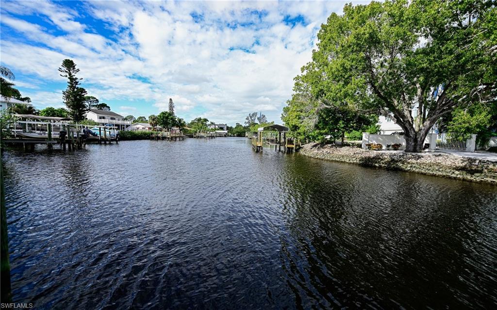 3858 Riviera Circle Bonita Springs, FL 34134 - Photo 31 of 34 a view of a lake with boats and trees in the background