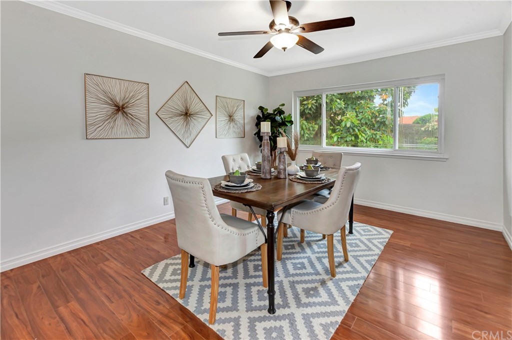 1645 Sandalwood Drive Brea, CA 92821 - Photo 4 of 16 a dining room with furniture a window and wooden floor
