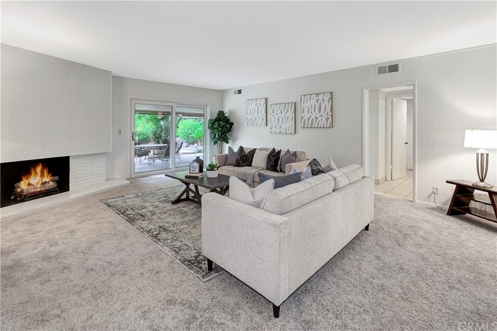 1645 Sandalwood Drive Brea, CA 92821 - Photo 5 of 16 a living room with furniture and a fireplace