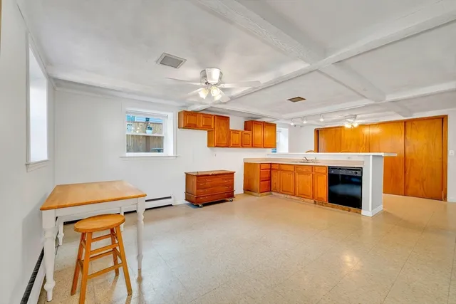 a bathroom with a sink and a shower