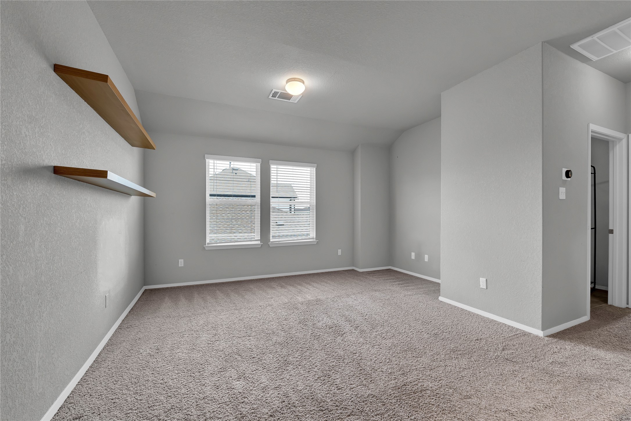 101 Crescent Street Georgetown, TX 78626 - Photo 23 of 39 Upper family area featuring plush seating, well-lit by windows and overhead lighting.
