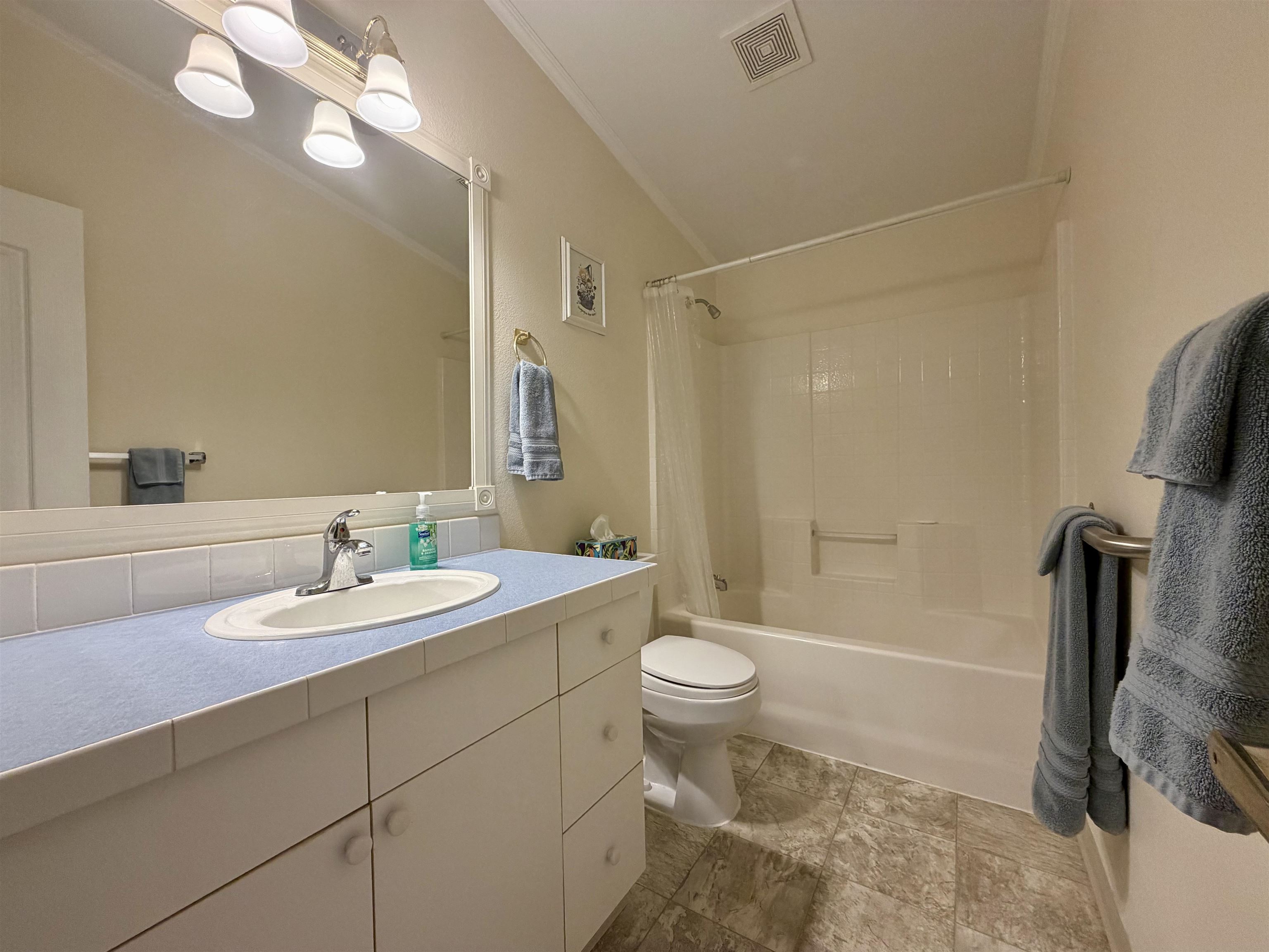 435 32 Road, Unit 480 Clifton, CO 81520 - Photo 19 of 23 a bathroom with a sink a toilet and a mirror