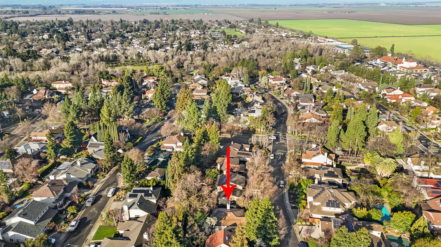2216 Bryce Lane Davis, CA 95616 - Photo 49 of 53 an aerial view of residential house with an outdoor space