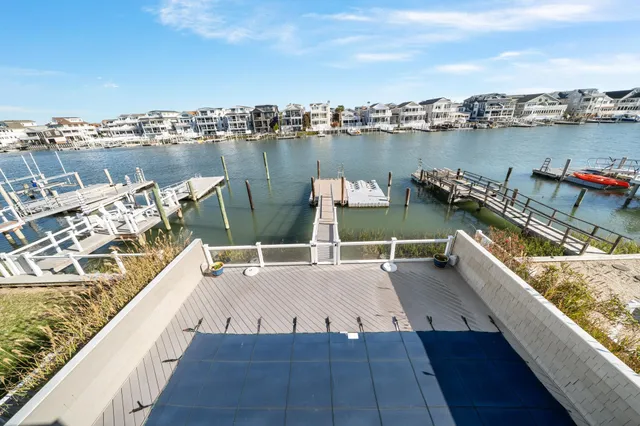 a view of a balcony with city view
