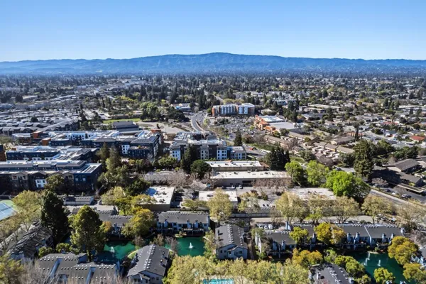 an aerial view of a city