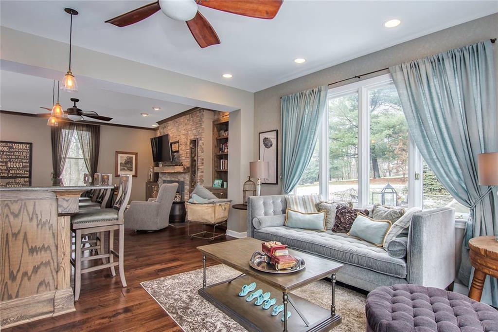 149 Backbone Road Sewickley, PA 15143 - Photo 11 of 25 One Side of the Family Room Adjacent to the Bar and Open to the Breakfast Area. Ideal for Entertaining!