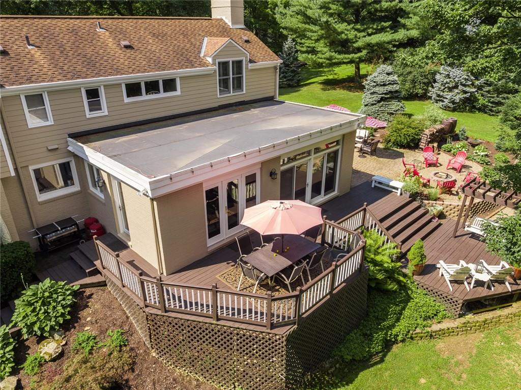 149 Backbone Road Sewickley, PA 15143 - Photo 22 of 25 Rear Decks area Accessible From the Breakfast Space and Family Rooms to Extend Your Entertaining Space in Warm Weather