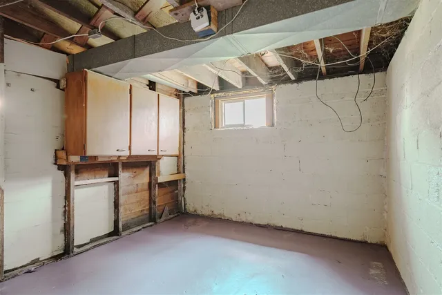 a view of storage and utility room