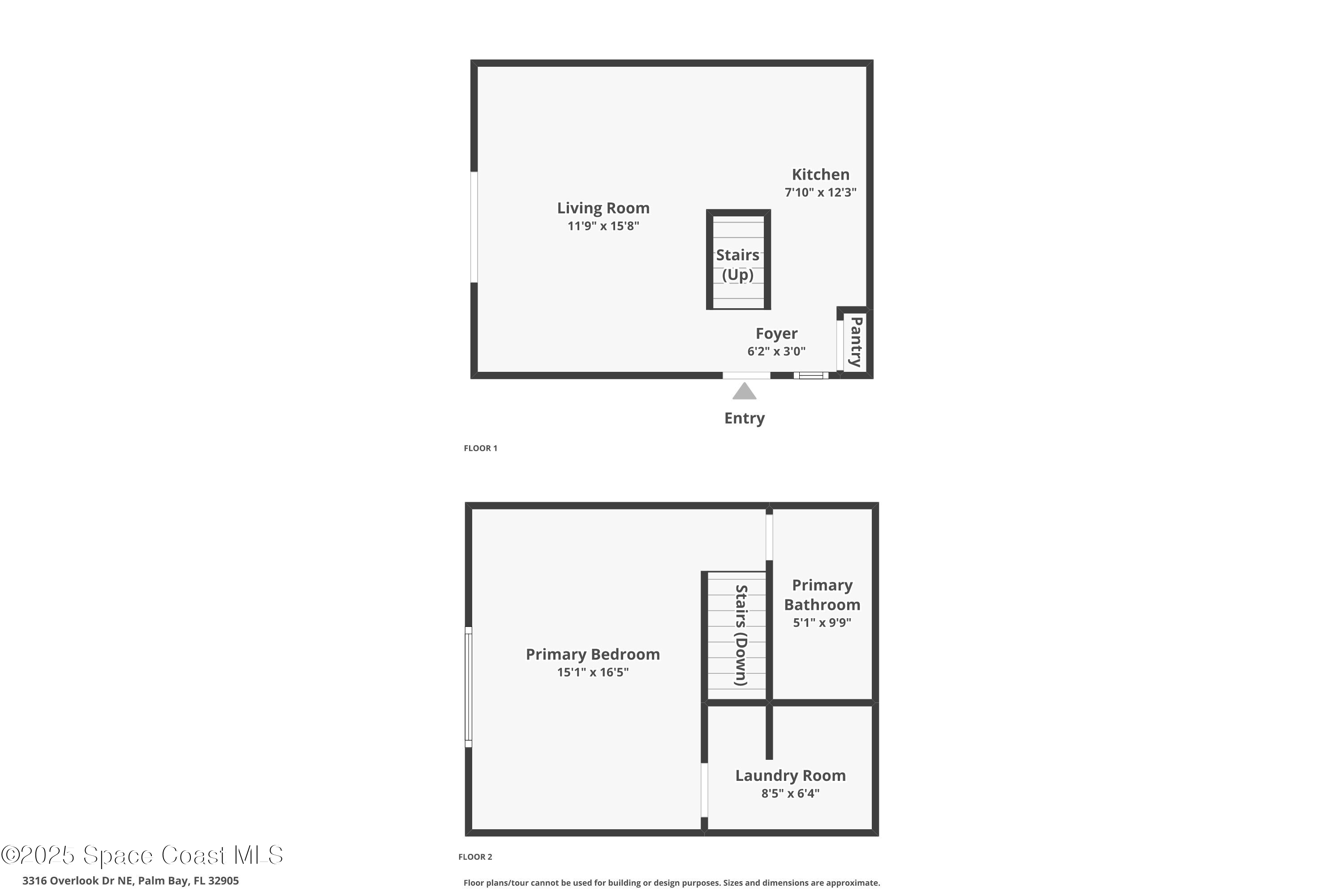 3316 Overlook Drive, Unit 62 Palm Bay, FL 32905 - Photo 23 of 23 a picture of a floor plan