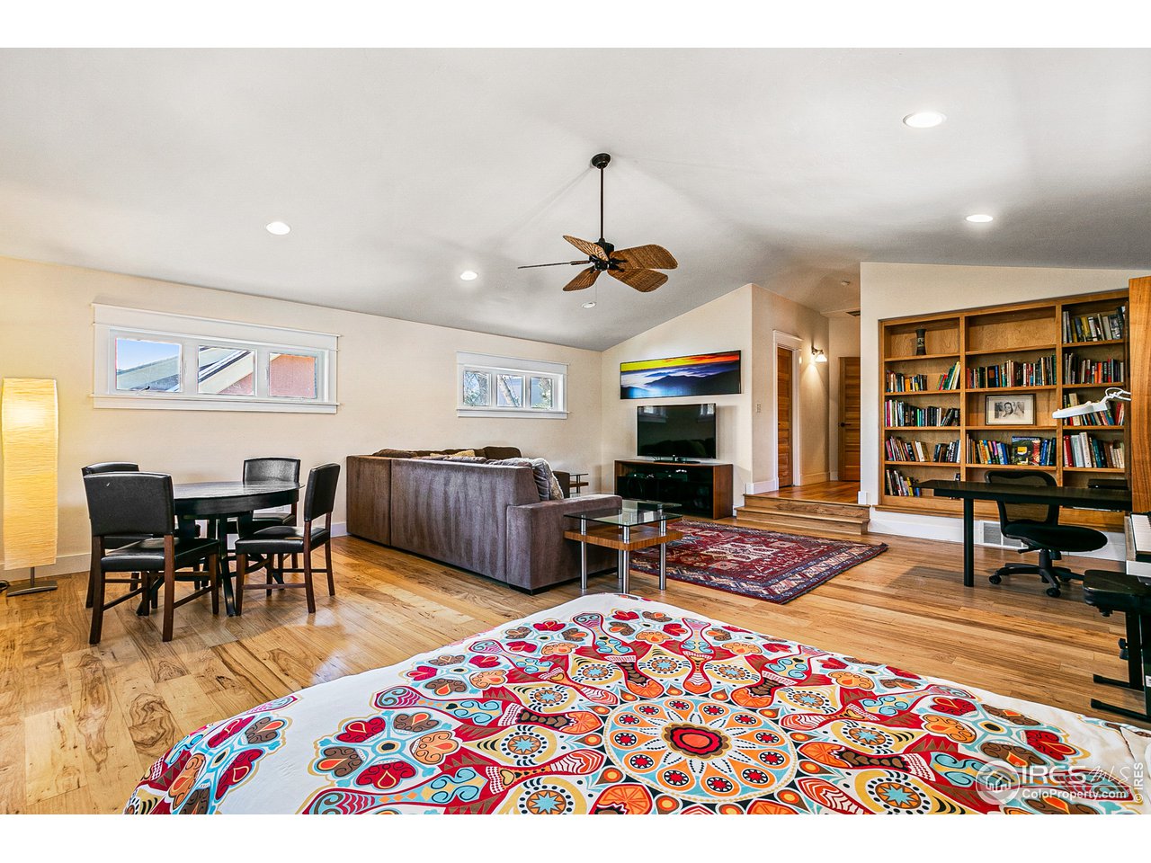 2853 14th Street Boulder, CO 80304 - Photo 21 of 40 a living room with furniture a rug and a large window