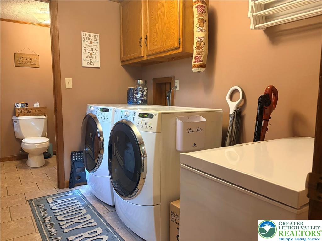 100 Hazelwood Road Lehighton, PA 18235 - Photo 18 of 31 a close view of a sink and a washer and dryer