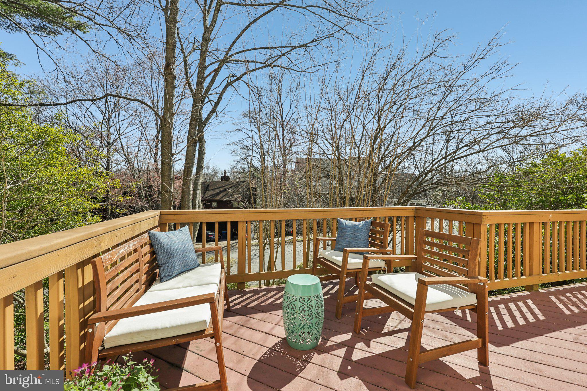 1503 Inlet Court Reston, VA 20190 - Photo 44 of 59 a view of balcony with wooden floor and outdoor seating