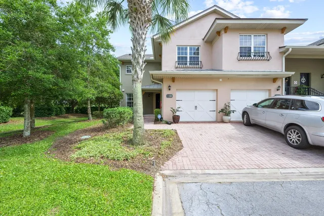 a house view with a garden space