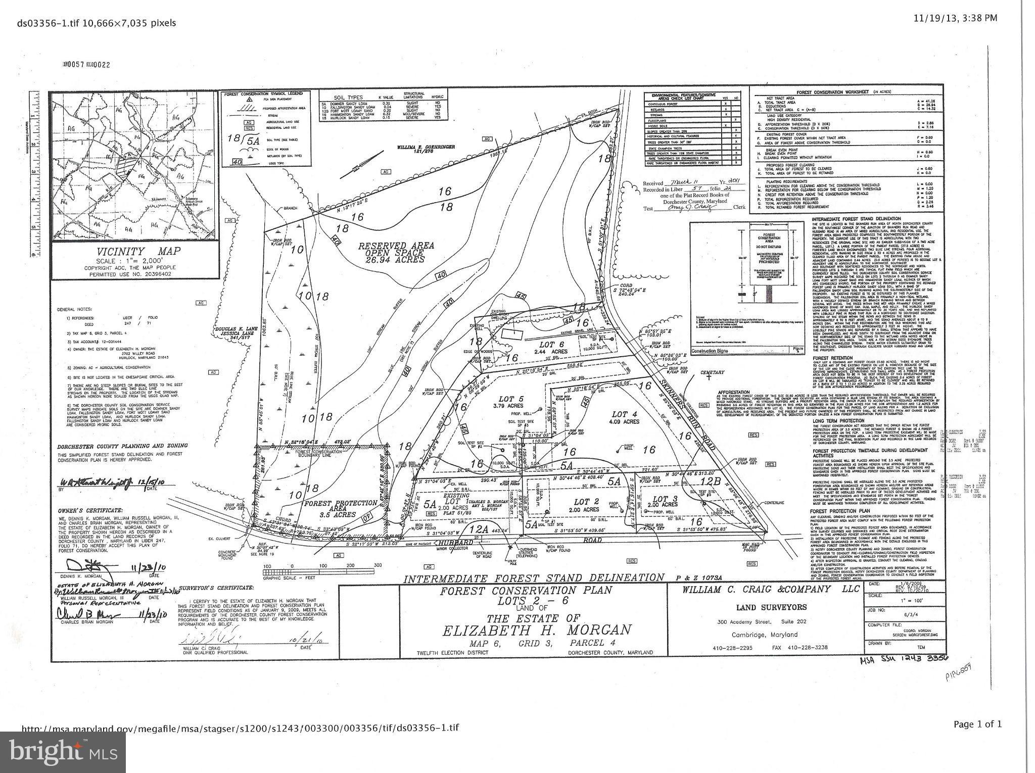 4851 Hubbard Road Hurlock, MD 21643 - Photo 1 of 1 Subdivision Plat