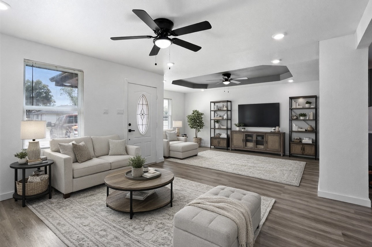 3013 Bloomfield Street Houston, TX 77051 - Photo 2 of 10 a living room with furniture and a flat screen tv