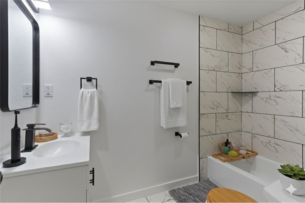 3013 Bloomfield Street Houston, TX 77051 - Photo 8 of 10 a bathroom with a sink toilet and shower