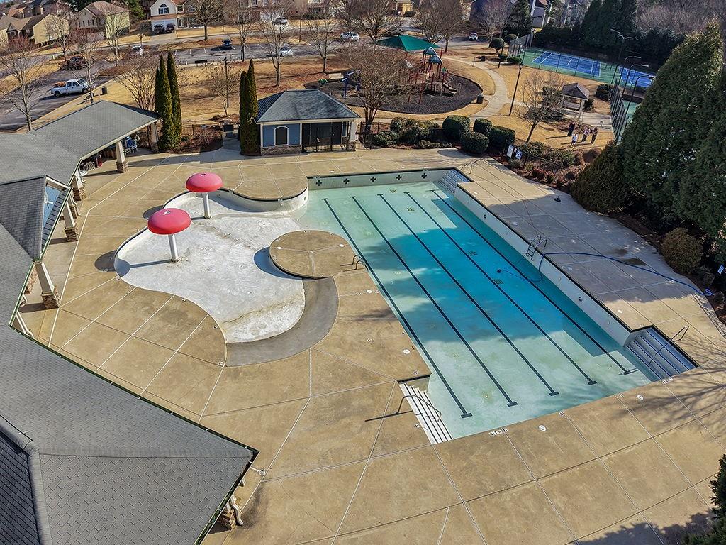 5110 Rialto Way Cumming, GA 30040 - Photo 44 of 50 an aerial view of residential houses with outdoor space