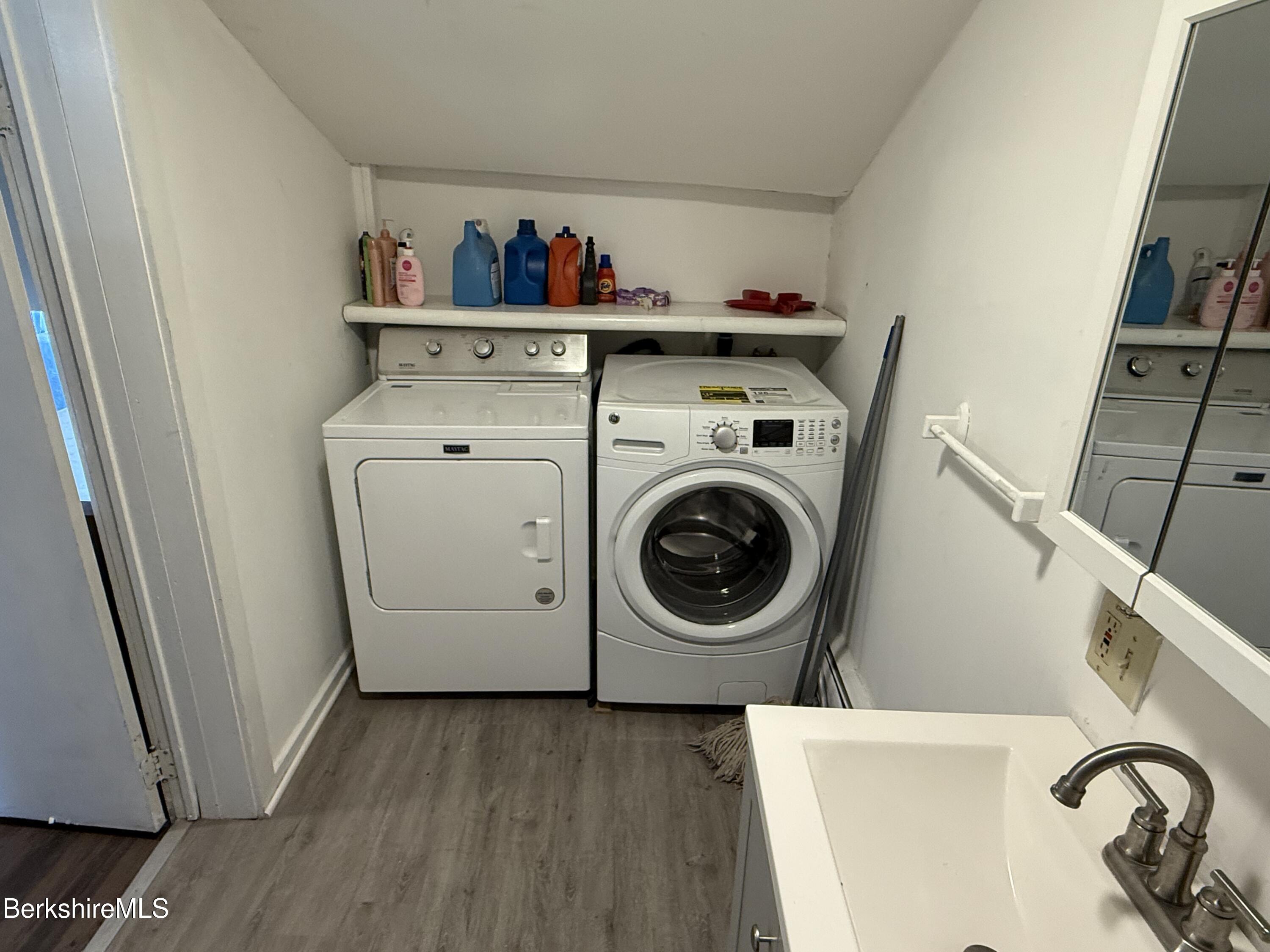 130 Commercial Street, Unit 1 Adams, MA 01220 - Photo 3 of 7 a utility room with dryer and washer