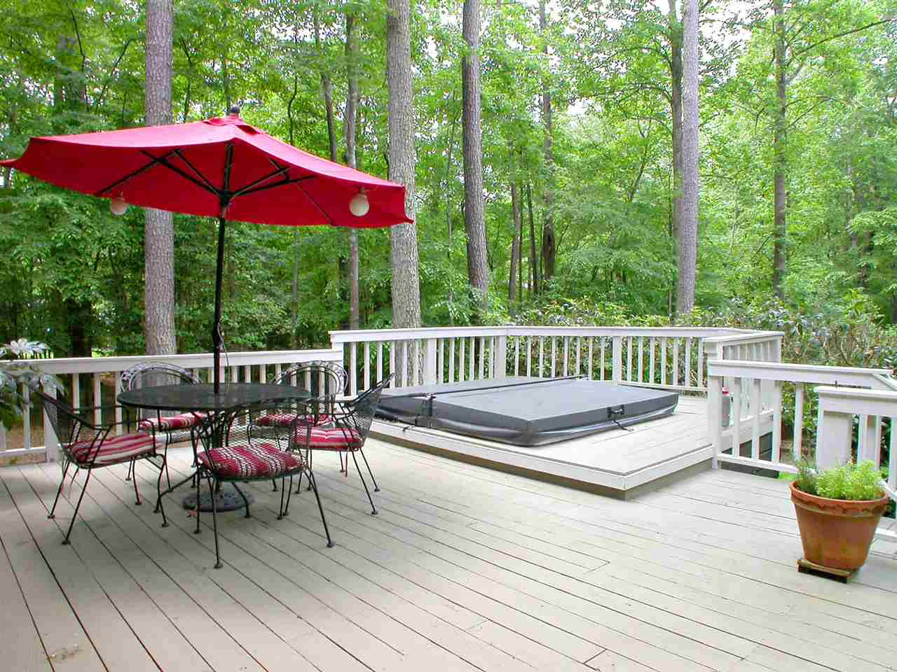2909 Tutman Court Raleigh, NC 27614 - Photo 20 of 22 Deck With Hot Tub