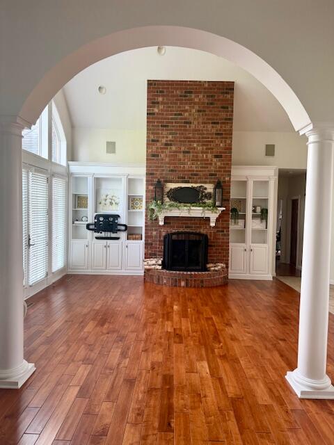 9261 Ruth Court St. John, IN 46373 - Photo 18 of 48 a view of empty room with a fireplace and wooden floor