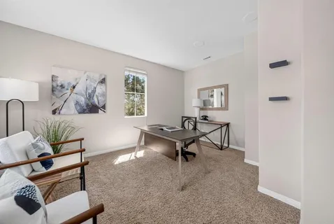 a bathroom with a sink double vanity and a mirror