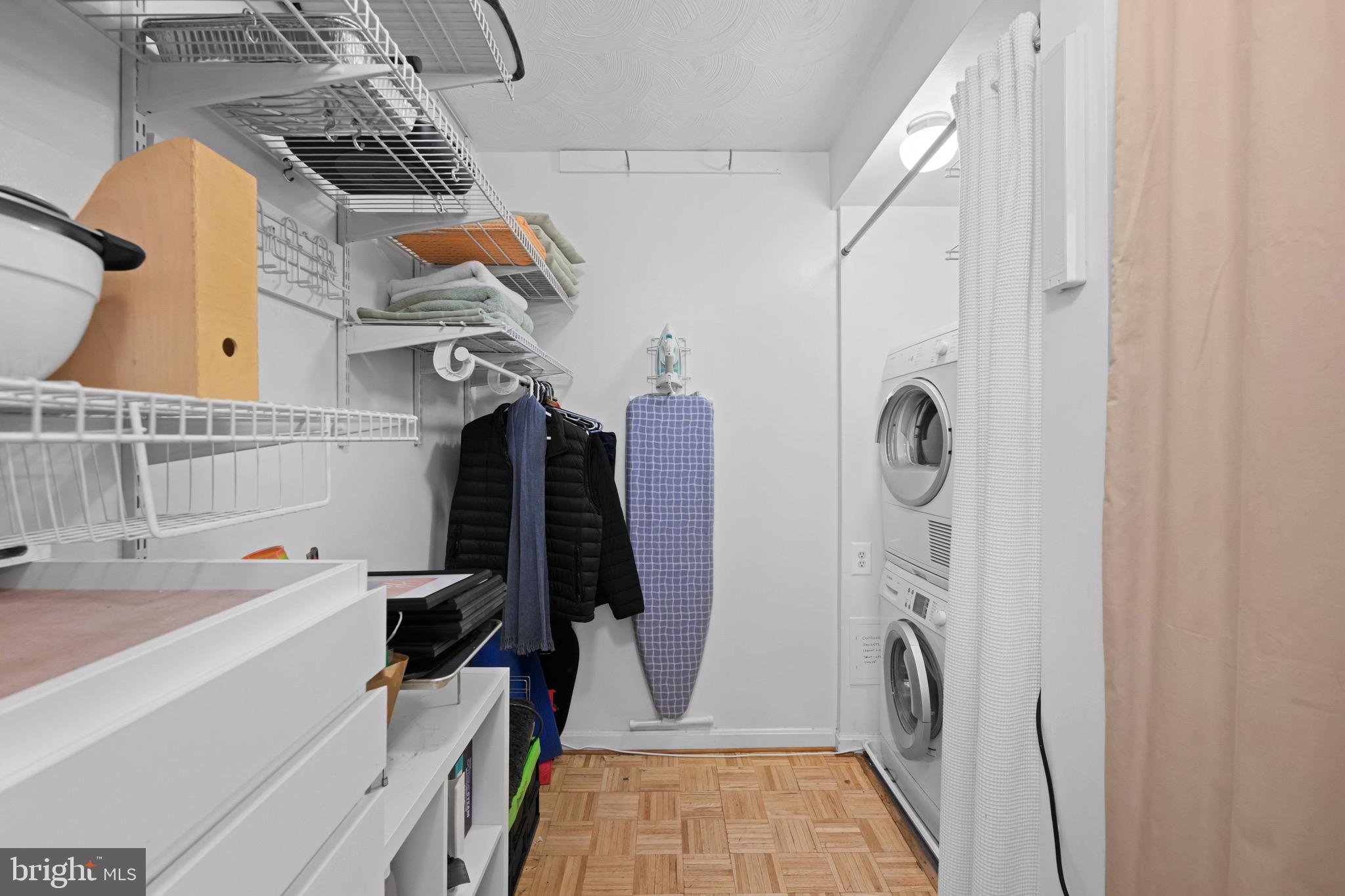 1823 Corcoran Street Northwest, Unit 9 Washington, DC 20009 - Photo 12 of 20 Large storage closet with W/D