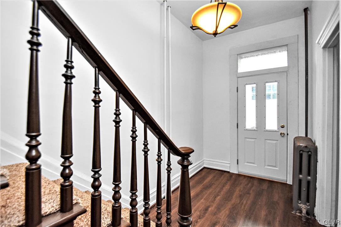 28 South 5th Street Emmaus, PA 18049 - Photo 3 of 23 a view of an entryway with wooden floor and staircase