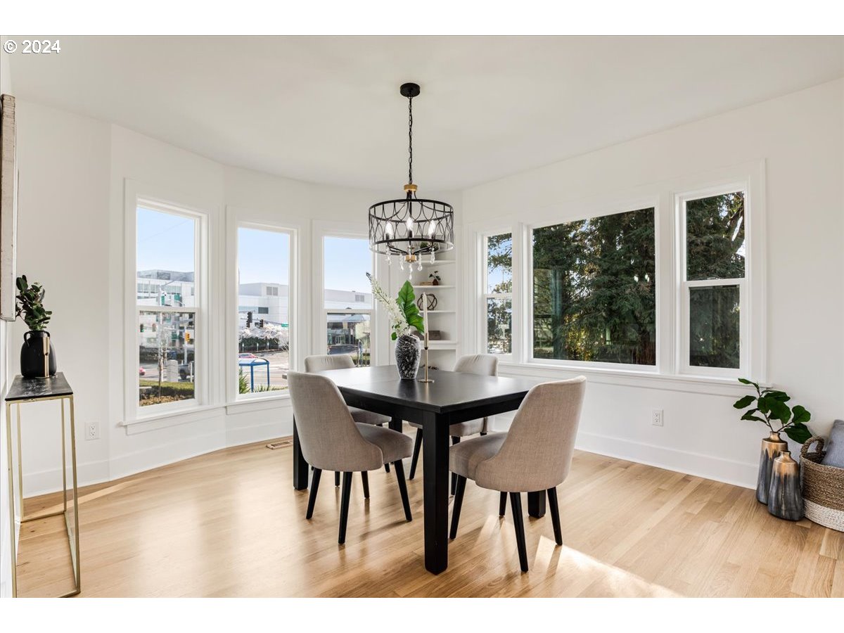 2639 North Sumner Street Portland, OR 97217 - Photo 16 of 46 a dining room with furniture window and wooden floor