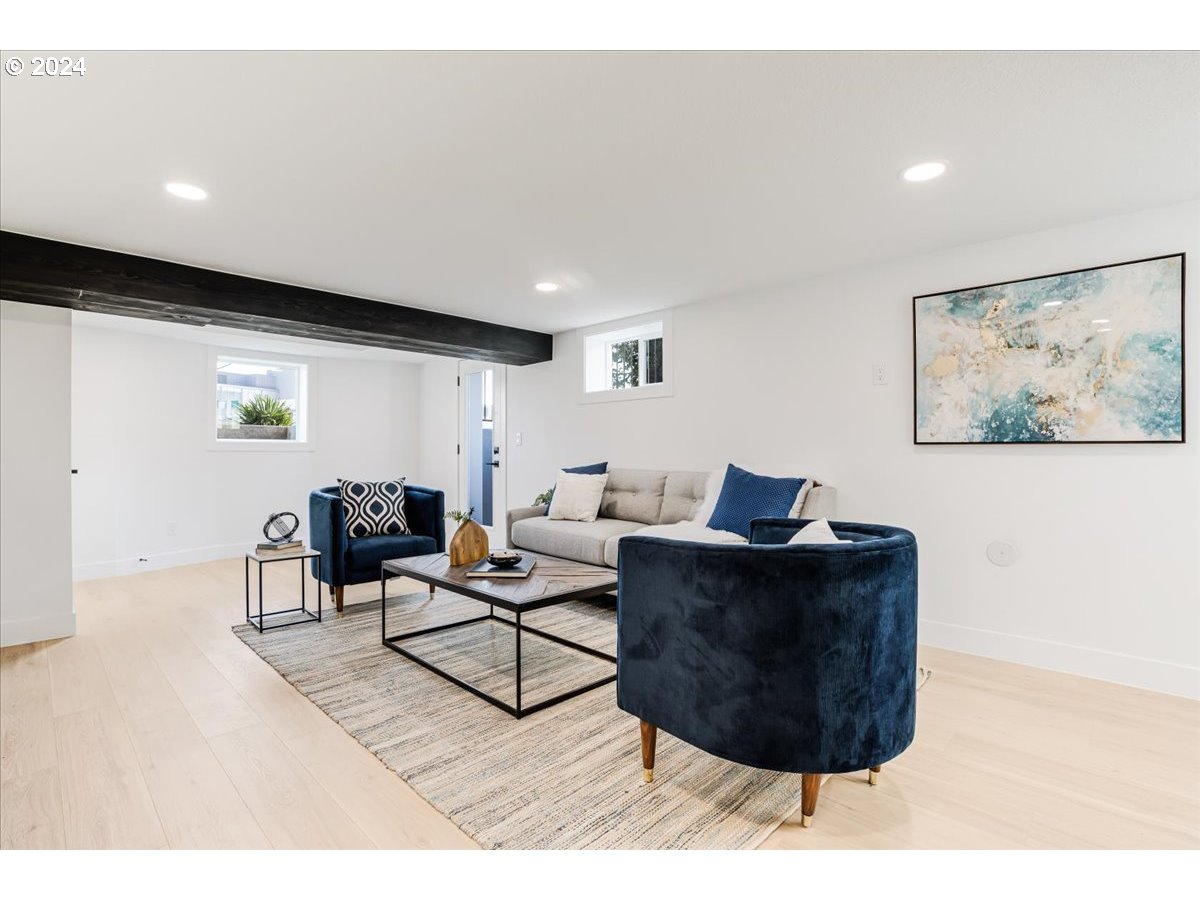 2639 North Sumner Street Portland, OR 97217 - Photo 29 of 46 a living room with furniture and a painting on the wall