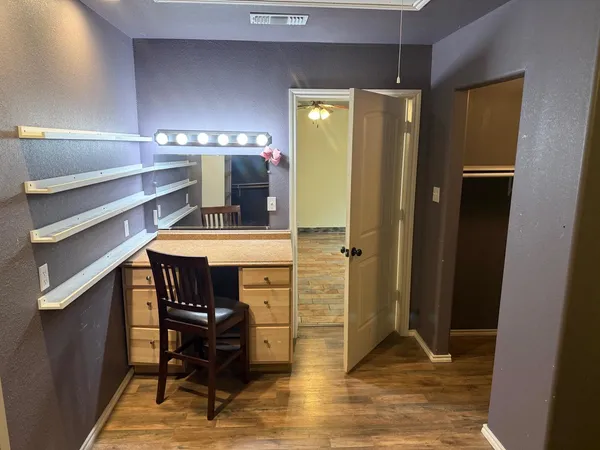 a room with storage and utility