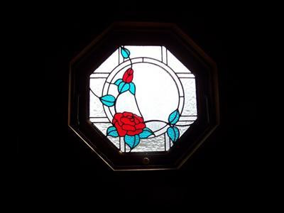660 Right Angle Road Winchester, KY 40391 - Photo 36 of 49 Stained glass window in bathroom