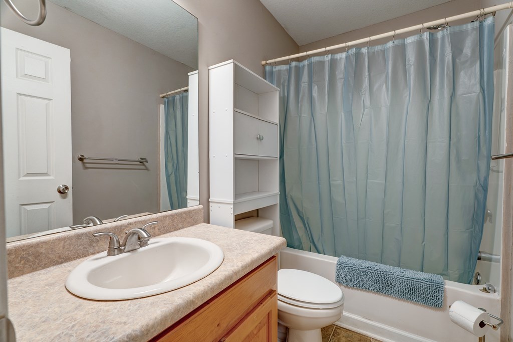 104 Nugget Lane Ellijay, GA 30540 - Photo 12 of 36 a bathroom with a sink toilet and shower