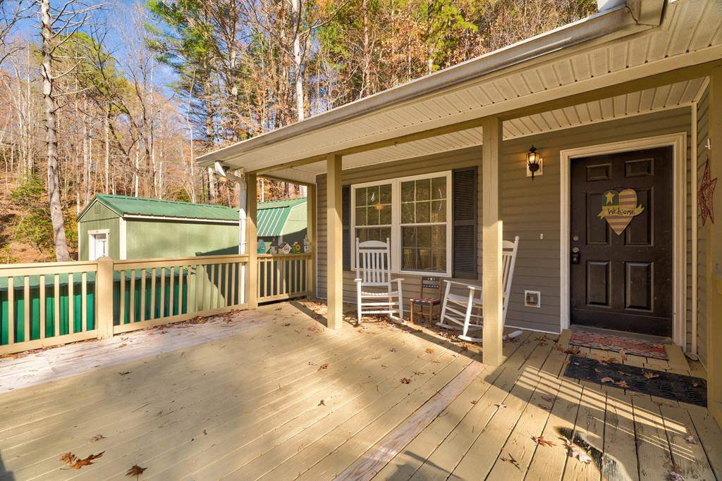 104 Nugget Lane Ellijay, GA 30540 - Photo 3 of 36 a view of a house with a wooden fence