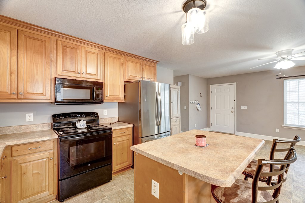 104 Nugget Lane Ellijay, GA 30540 - Photo 4 of 36 a kitchen with a stove a sink and a refrigerator