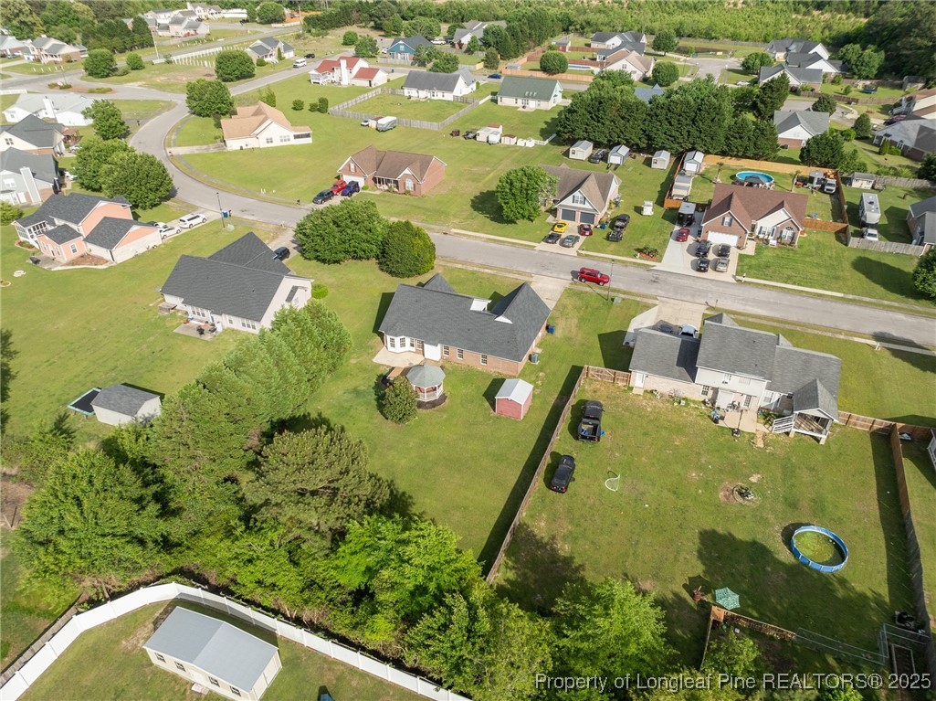 124 Quail Ridge Drive Raeford, NC 28376 - Photo 38 of 39 an aerial view of a residential houses with yard
