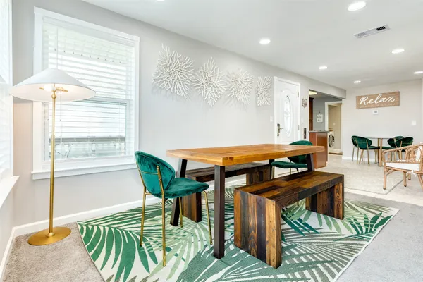 a outdoor space with furniture and a potted plant