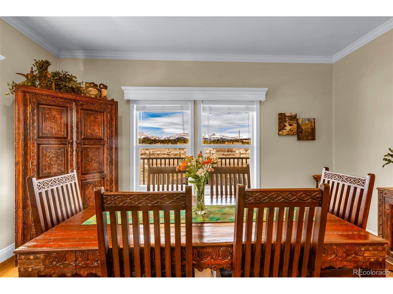 108 Sun Rock Road, Unit A Fairplay, CO 80440 - Photo 6 of 49 a view of a porch with wooden floor