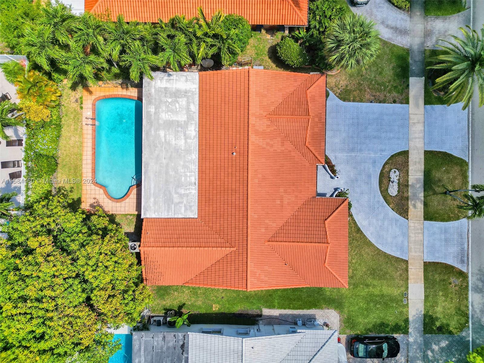 3460 North 46th Avenue Hollywood, FL 33021 - Photo 3 of 35 an aerial view of a house with garden space and street view