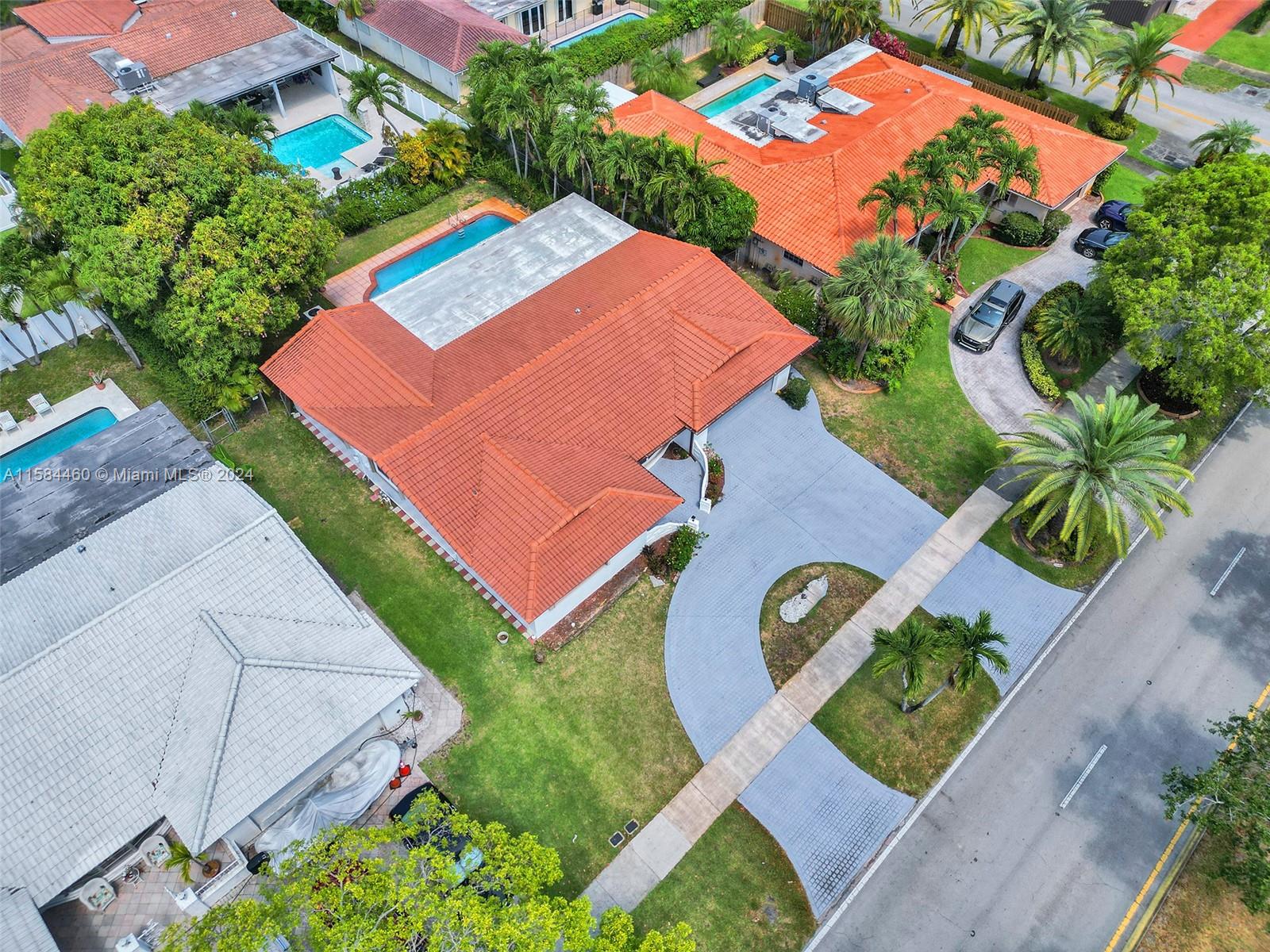 3460 North 46th Avenue Hollywood, FL 33021 - Photo 4 of 35 an aerial view of a house with a garden